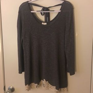 Lightweight gray sweater